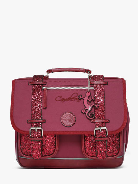 Boekentas Kinderen 2 Compartimenten Cameleon Violet vintage fantasy CA35