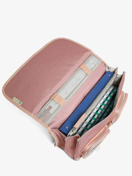 Boekentas Voor Kinderen 2 Compartimenten Vintage Fantasy Cameleon Roze vintage fantasy CA38 ander zicht 2