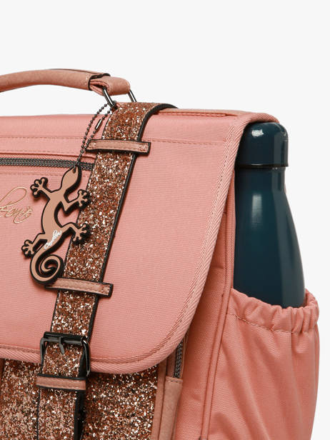 Cartable Enfant 2 Compartiments Cameleon Rose vintage fantasy CA38 vue secondaire 6