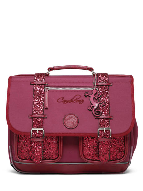 Boekentas Voor Kinderen 2 Compartimenten Cameleon Violet vintage fantasy CA38 ander zicht 7
