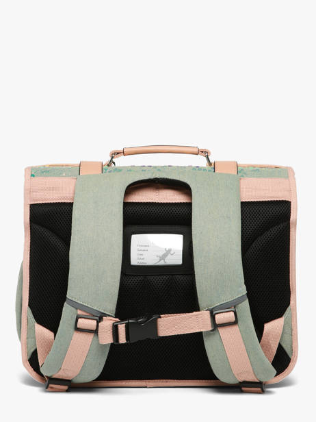 Cartable Enfant 2 Compartiments Cameleon Vert vintage fantasy CA38 vue secondaire 5