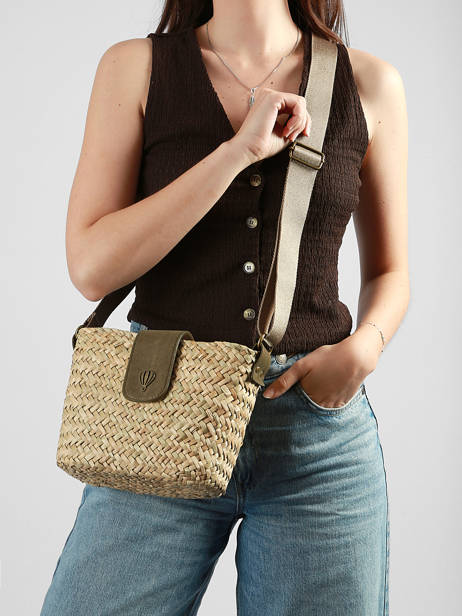 Cross Body Tas Estival Raphia Le voyage en panier Groen estival PM944 ander zicht 1