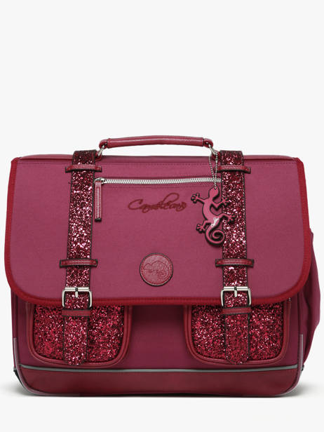 Boekentas Kinderen 3 Compartimenten Vintage Fantasy Cameleon Violet vintage fantasy CA41