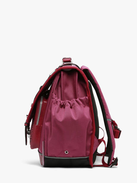 Boekentas Kinderen 3 Compartimenten Vintage Fantasy Cameleon Violet vintage fantasy CA41 ander zicht 1