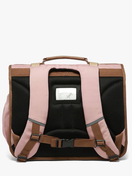 Boekentas Kinderen 3 Compartimenten Cameleon Bruin vintage fantasy CA41 ander zicht 5