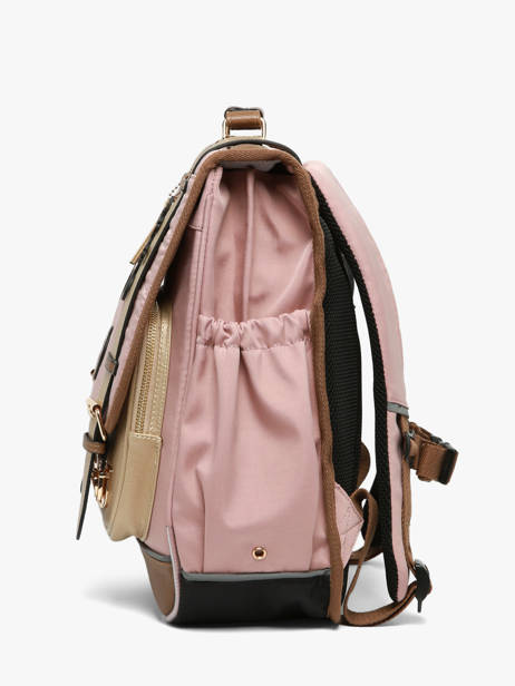 Rugzak Vintage Fantasy 2 Compartimenten Cameleon Roze vintage fantasy SD39 ander zicht 3