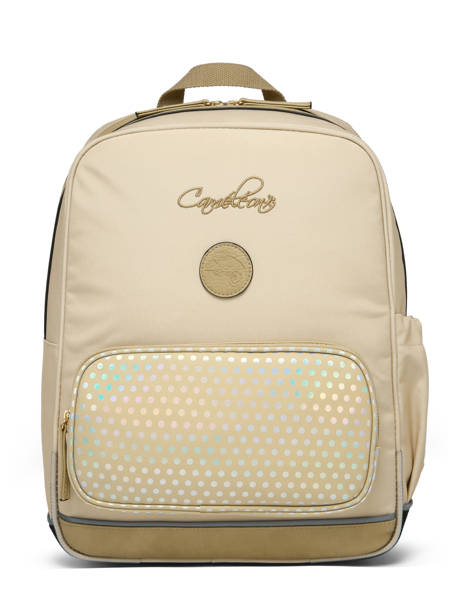 Rugzak 2 Compartimenten Cameleon Beige vintage fantasy SO40 ander zicht 7