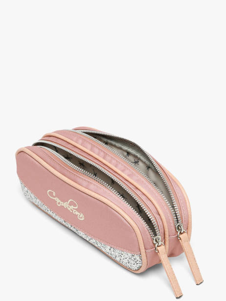 Pennenzak Kinderen 2 Compartimenten Vintage Fantasy Cameleon Roze vintage fantasy TROU ander zicht 1