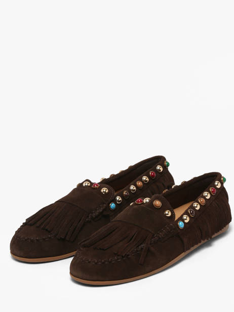 Mocassins En Cuir Inuovo Marron accessoires 29015SMN vue secondaire 1