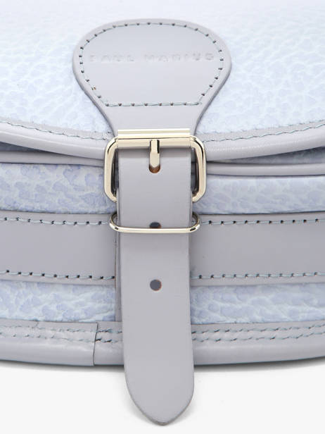 Cross Body Tas Lavande Leder Paul marius Blauw lavande BOHEMLAV ander zicht 2
