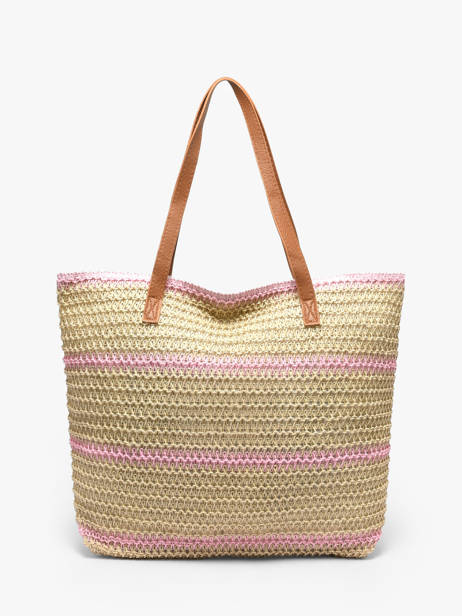 Schoudertas Plage Stro Gerard pasquier Roze plage P26031 ander zicht 4