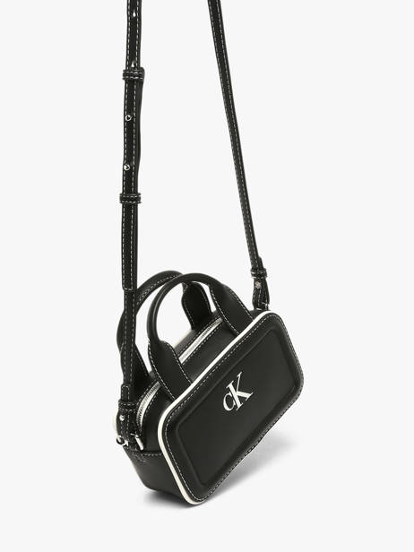 Sac Bandoulière Contrast Calvin klein jeans Noir contrast 4F1257G vue secondaire 1