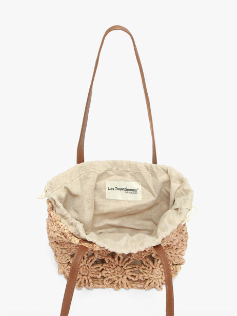 Sac Porté épaule Mediterranee Papier Les tropeziennes Marron mediterranee TZ02 vue secondaire 3