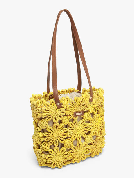 Sac Porté épaule Mediterranee Les tropeziennes Jaune mediterranee TZ02 vue secondaire 1