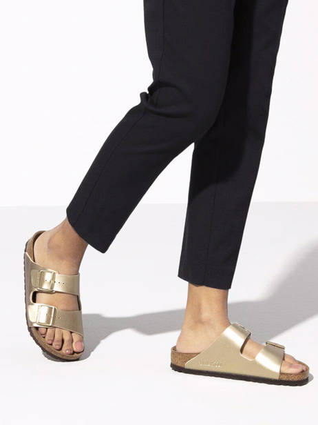 Slippers Arizona Birkenstock Goud women 1016111 ander zicht 1