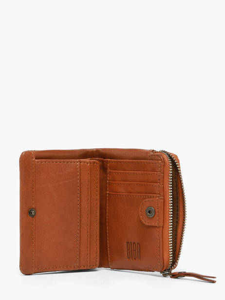 Portemonnee Leder Biba Bruin wallet KAT2L ander zicht 1