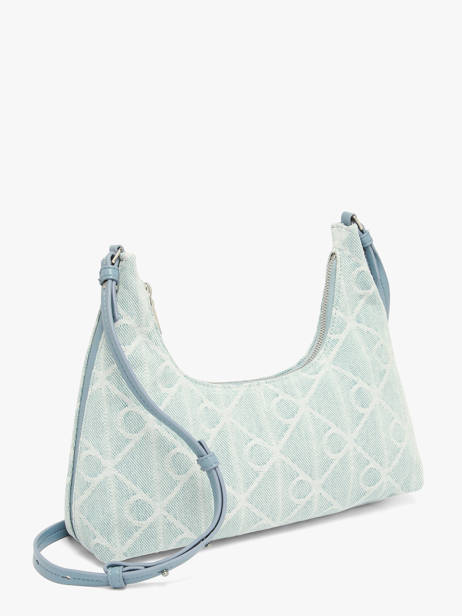 Sac Porté épaule Emblem Denim Coton Calvin klein jeans Bleu emblem denim 4F3431G vue secondaire 1