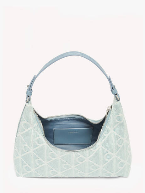 Sac Porté épaule Emblem Denim Coton Calvin klein jeans Bleu emblem denim 4F3431G vue secondaire 2