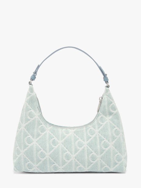 Sac Porté épaule Emblem Denim Coton Calvin klein jeans Bleu emblem denim 4F3431G vue secondaire 3