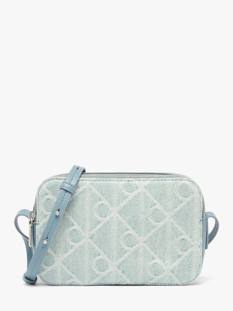 Cross Body Tas Emblem Denim Katoen Calvin klein jeans Blauw emblem denim 4F3430G