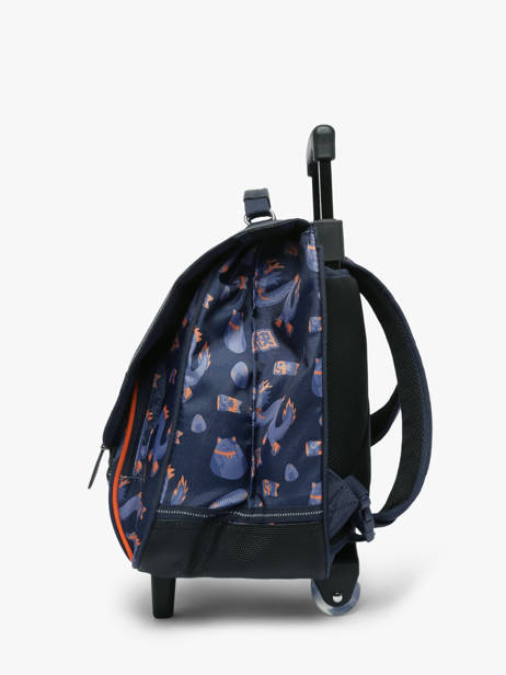 Boekentas Op Wieltjes 2 Compartimenten Tann's Blauw les fantaisies g 43155 ander zicht 1