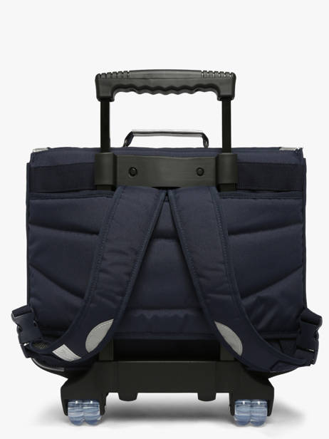 Boekentas Op Wieltjes 2 Compartimenten Tann's Blauw les fantaisies f 43268 ander zicht 3