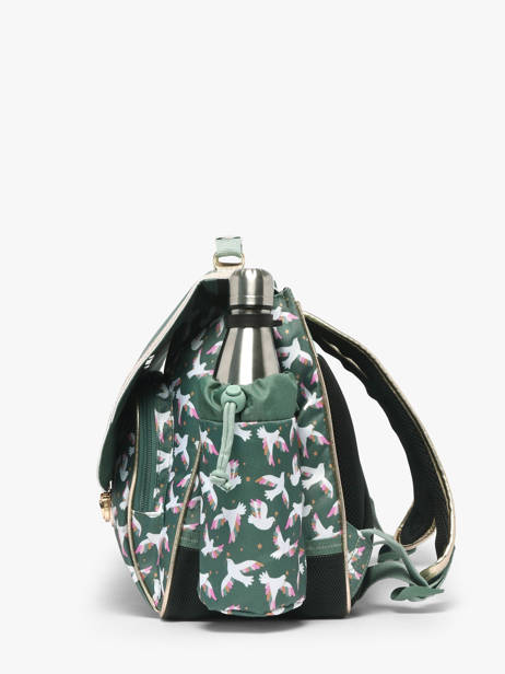 Cartable 2 Compartiments Tann's Vert les fantaisies f 44191 vue secondaire 1