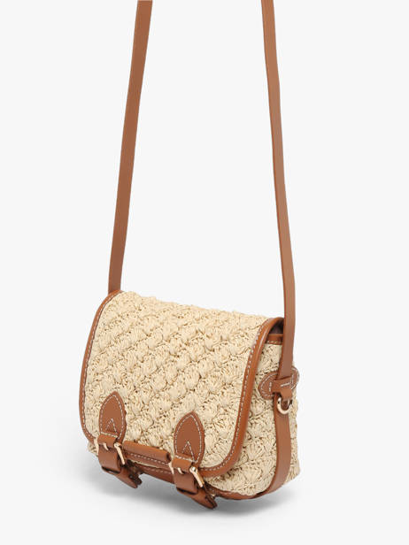 Sac Bandoulière Raphia Paul marius Beige raphia LOULSRAP vue secondaire 1