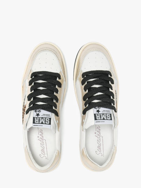 Sneakers Uit Leder Semerdjian Wit women DANYC838 ander zicht 3