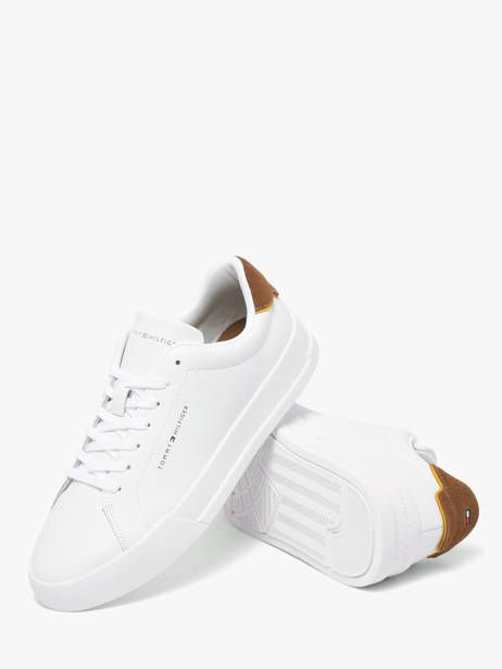 Sneakers Uit Leder Tommy hilfiger Wit men 536702R ander zicht 2
