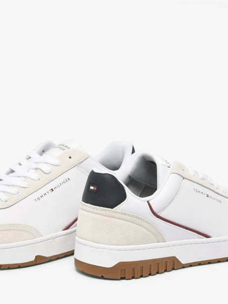 Sneakers Uit Leder Tommy hilfiger Wit men 58810GZ ander zicht 2