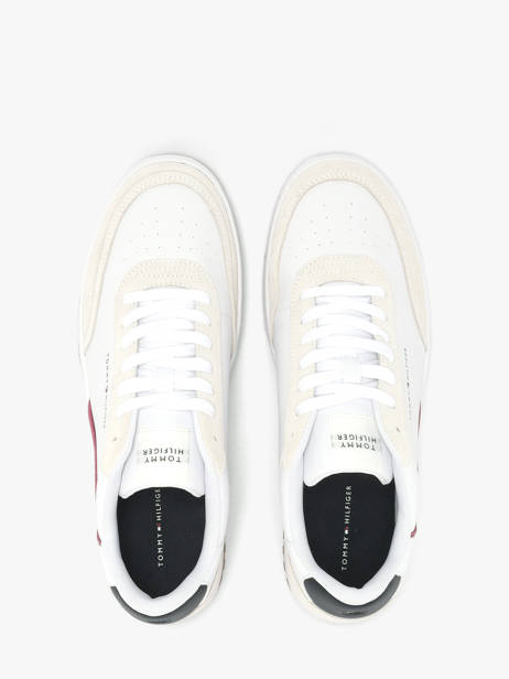 Sneakers Uit Leder Tommy hilfiger Wit men 58810GZ ander zicht 3