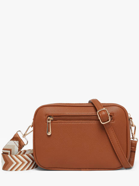 Sac Bandoulière Grained Flora & co Marron grained F6967OR vue secondaire 3