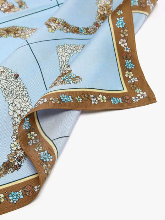 Longchamp Soie gots Etole Bleu