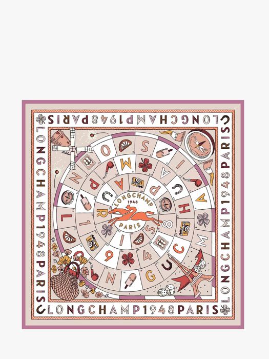 Longchamp Soie gots Sjaal Roze