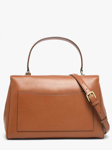 Handtas Farrah Leder Lauren ralph lauren Bruin farrah 31P11738 ander zicht 3