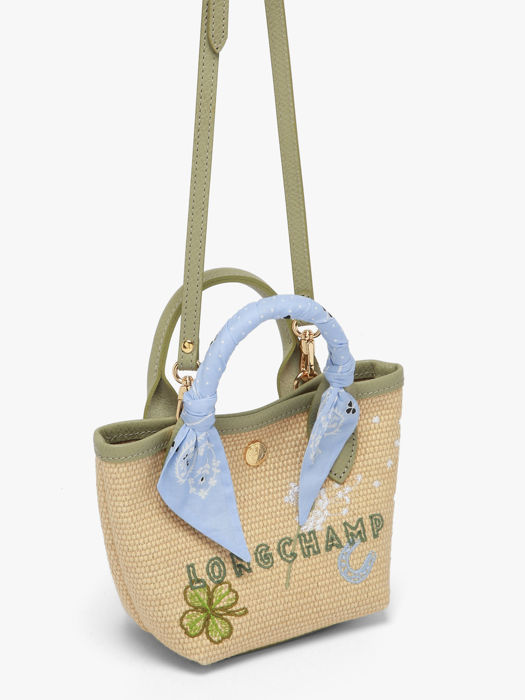 Longchamp Le panier pliage envol Sac porté main Vert