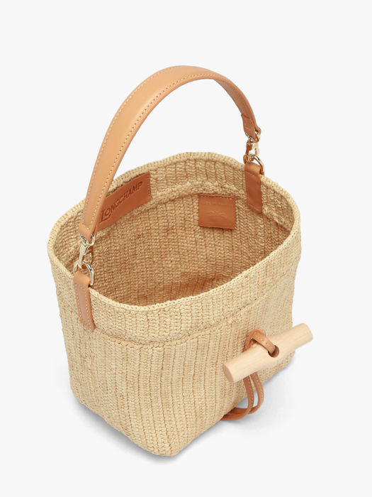Longchamp Le roseau raphia Sac porté travers Beige