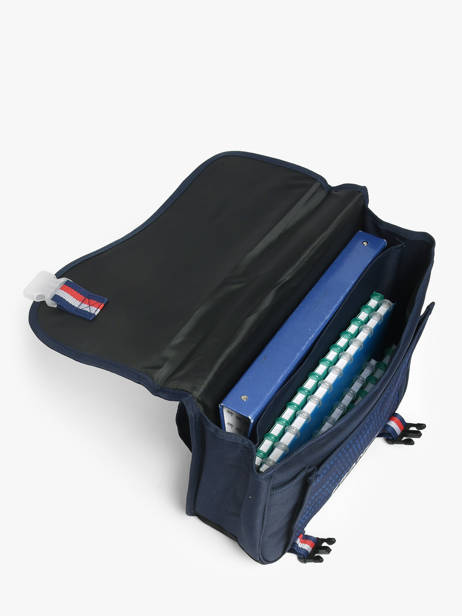 Cartable 2 Compartiments Federat. france football Bleu fff 25BX203C vue secondaire 3