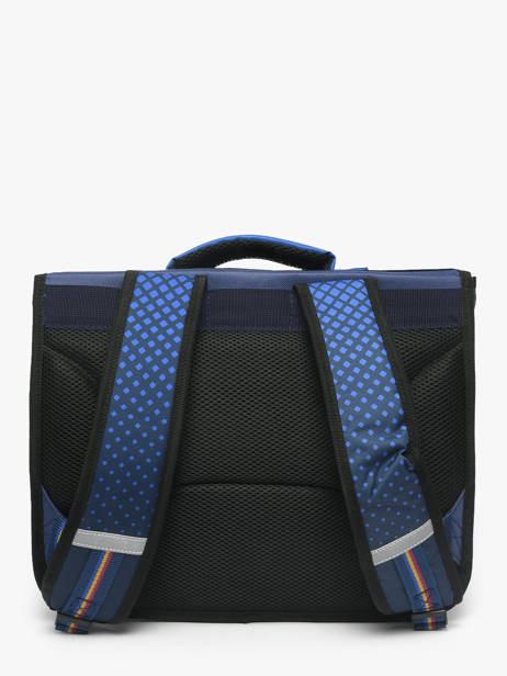Cartable 2 Compartiments Fc barcelone Bleu barca 25BF203C vue secondaire 3