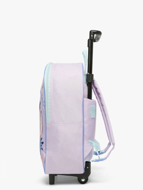Sac A Dos à Roulettes 1 Compartiment Lilo & stitch Violet spring smiles 2105 vue secondaire 2