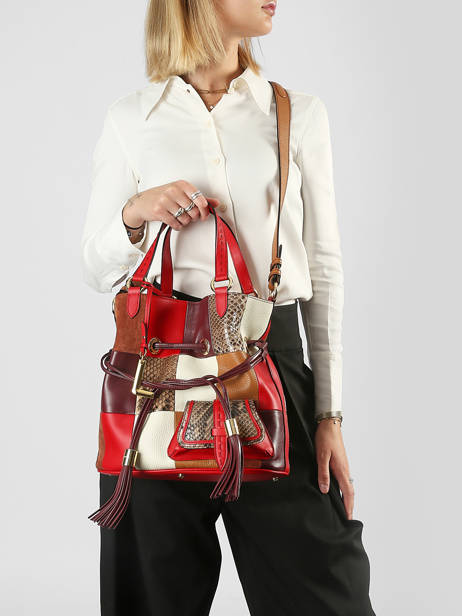 Handtas 150 Ans Lancel Rood 150 ans A14104 ander zicht 1