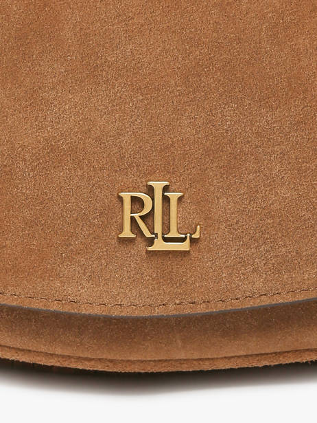 Cross Body Tas Dryden Lauren ralph lauren Bruin dryden 31P11793 ander zicht 2