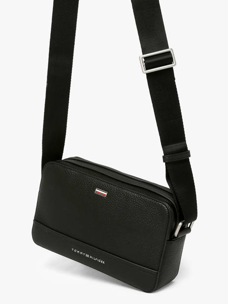 Cross Body Tas Tommy hilfiger Zwart central AM14435 ander zicht 1