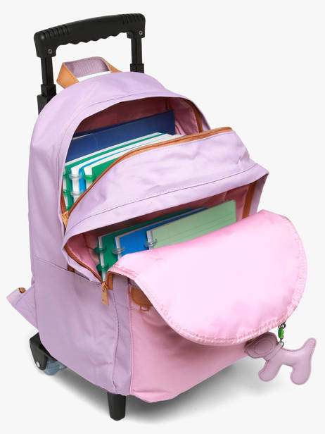 Rugzak Op Wieltjes 2 Compartimenten Tann's Violet les fantaisies f 73195 ander zicht 3