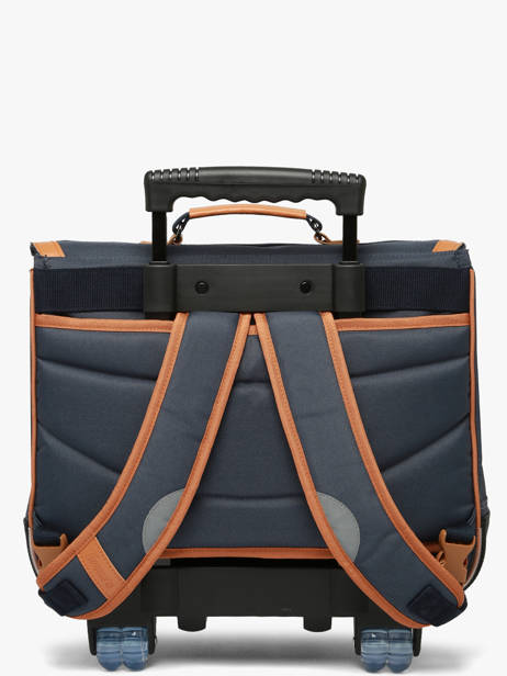 Boekentas Op Wieltjes 2 Compartimenten Tann's Blauw les fantaisies g 26432512 ander zicht 4