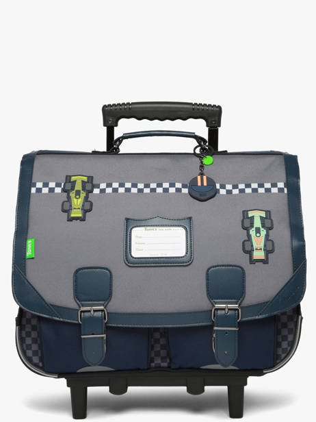 Boekentas Op Wieltjes 2 Compartimenten Tann's Grijs les fantaisies g 26432511