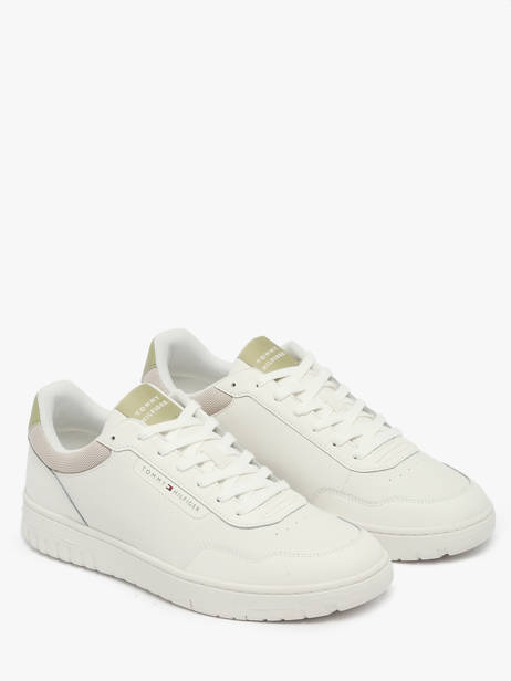 Sneakers Uit Leder Tommy hilfiger Wit men 5868YBL ander zicht 2