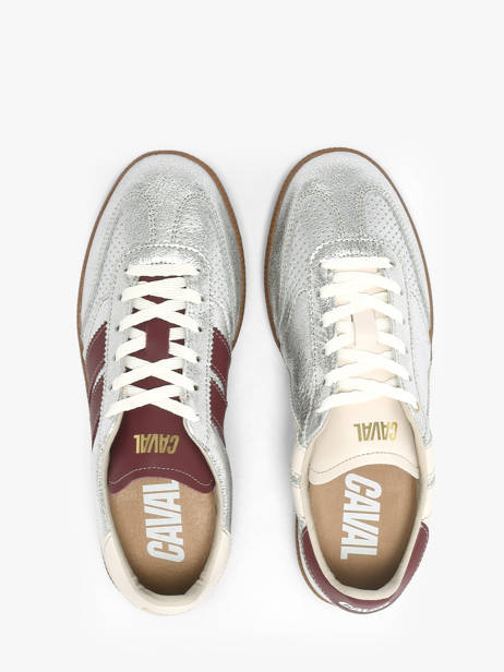 Sneakers Uit Leder Caval Zilver women BAPULS2G ander zicht 3