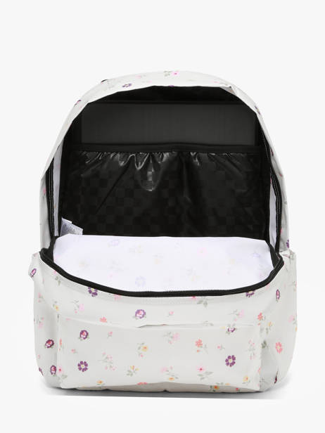 Rugzak 1 Compartiment Vans Wit backpack VN000H4W ander zicht 3